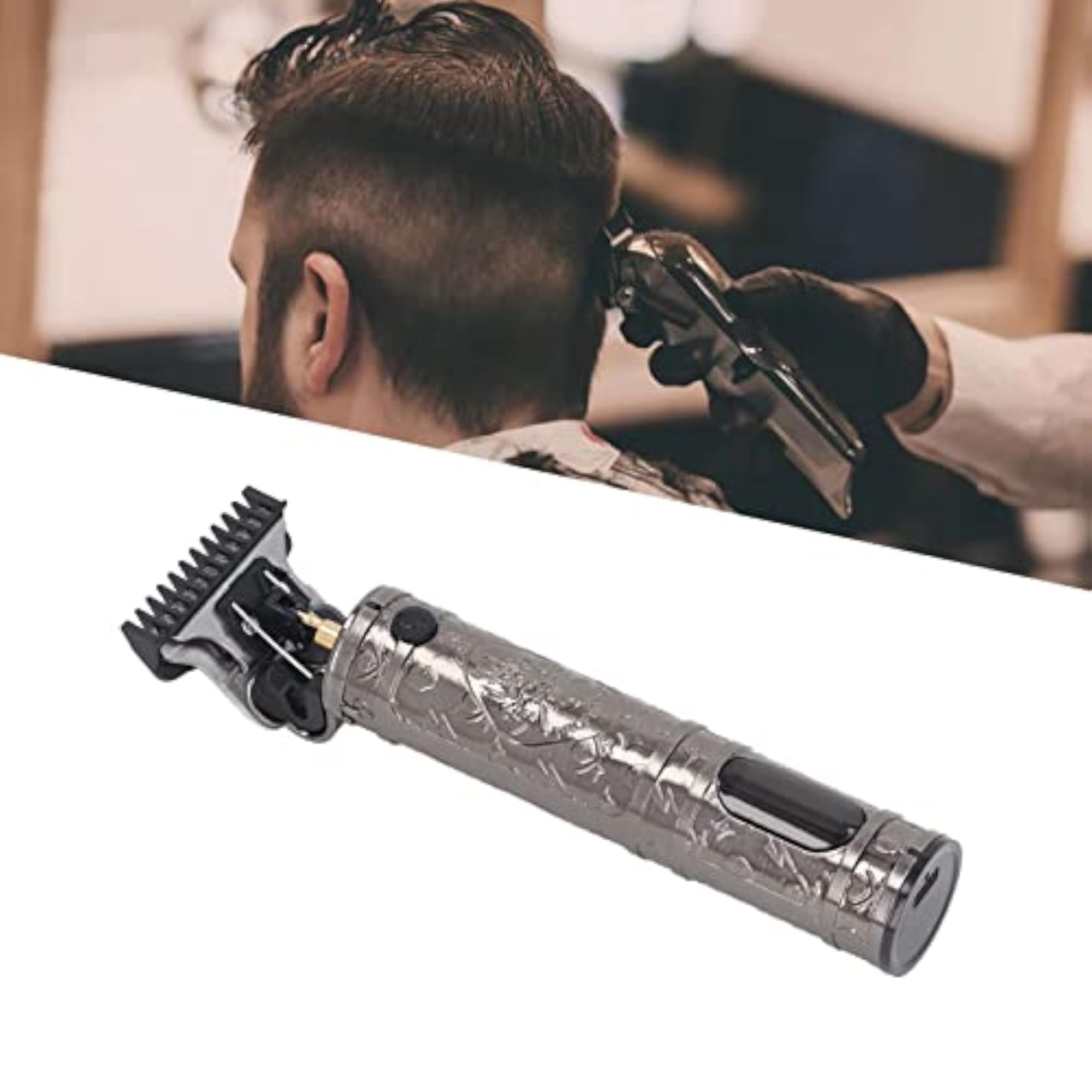 Electric Hair Clipper with LCD Display for Travel